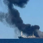 Нови удари с дронове по два кораба, единият е потънал